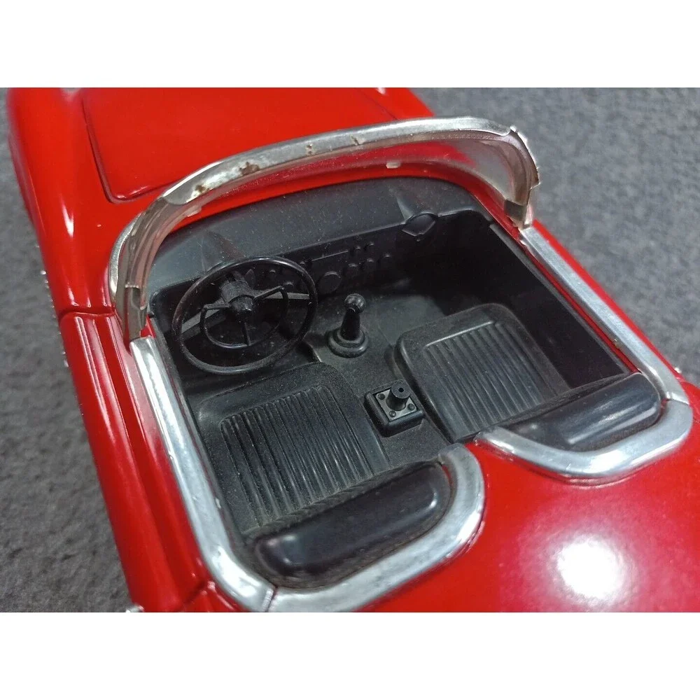 50s Fifties Tinplate Friction Car Red 1953 Corvette Roadster Missing Cassette